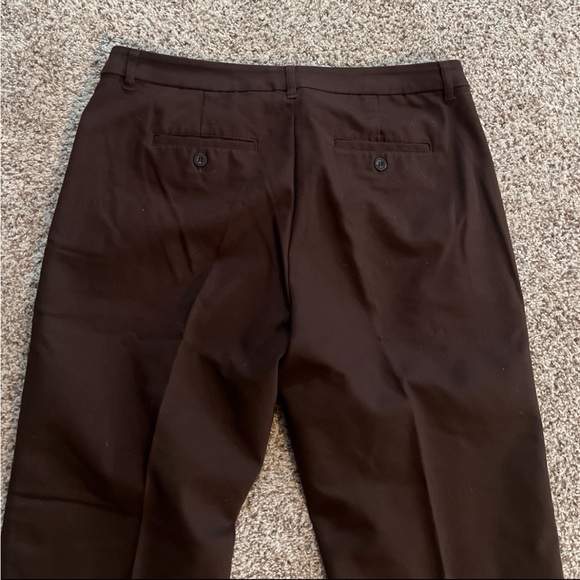 2 Pair Christopher & Banks Dress Pants Size 12 Short Brown & Black Straight leg - Picture 7 of 12
